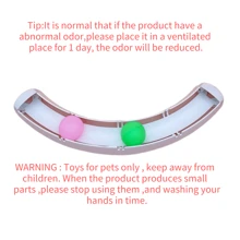 Wall-Mounted Ball Track Toy For Cats, Interactive Auto-Rotating Toy Ball