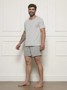 Men Loungewear Sets - Grey - View 2