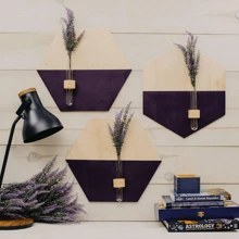 16 Piezas De Hexágonos De Madera Para Manualidades Diy, Recortes De 6 Pulgadas Para Grabado En Madera, Pintura, Decoraciones De Pared - 16 piezas - Ver 8