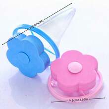 1入洗衣機除毛器洗衣機過濾袋,通用漂浮宠物毛发抓取清洁过滤网袋 - 藍色 - 查看 2