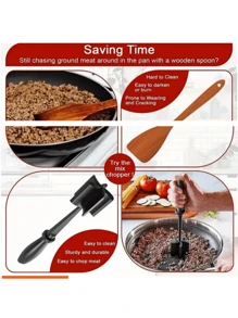 1pc Multifunction Meat Masher,Meat Cutter, Bibimbap, Stirring, Grinding, Mashing