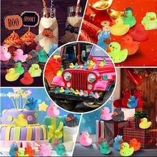 25 Piezas Pato Amarillo De Goma Pvc Mini Estilo Aleatorio - Multicolor - Ver 4
