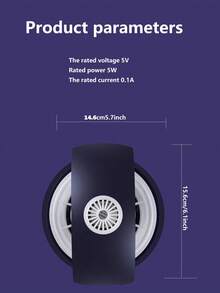 Usb-Powered Purple Light Mosquito Killer Lamp, Desktop Style, Bedroom Use - Royal Blue - View 4