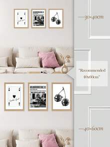 3張迪斯科球帆布海報紙牌玩樂印刷圖片黑白藝術印刷時尚牆藝術酒杯歡呼藝術畫北歐牆海報臥室酒吧俱樂部裝飾無框 - 軍綠色 - 查看 3