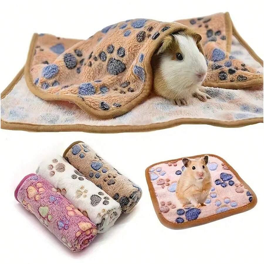 Large Hamster Blanket, Small Animal Fleece Cage Mat, Soft Pet Sleeping Pad, Cover, Warm Fleece Blanket, Rabbit Hamster Mat