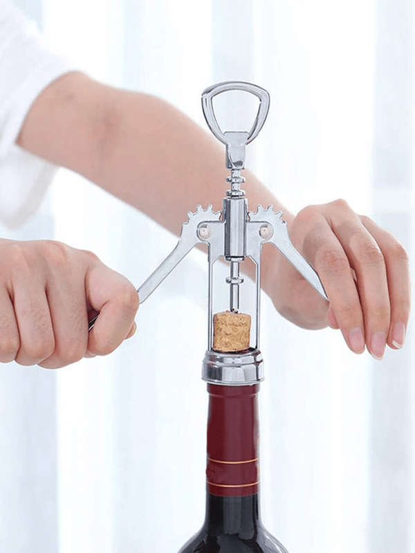 1pc Multicolor Simple And Multi-Functional Zinc Alloy Beer & Wine Bottle Opener, Suitable For Parties, Bars, Hotels, Restaurants, Kitchens, Commercial & Home Use,Bottle Opener,Beer,Can Opener