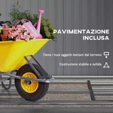 Outsunny Casetta da Giardino con Doppie Porte Scorrevoli e Tetto Inclinato, Capanno da Giardino in Acciaio e PP, 3.4x4x2 m, Grigio - Grigio Chiaro - Visualizzare 8