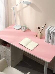 BUBM 80*40cm桌墊保護墊-雙面pu皮桌墊大鼠標墊防水桌面組織器,辦公室家居桌面裝飾遊戲書寫墊平滑無痕 - 淺粉色 - 查看 3