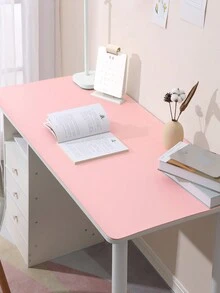 BUBM 80*40cm桌墊保護墊-雙面pu皮桌墊大鼠標墊防水桌面組織器,辦公室家居桌面裝飾遊戲書寫墊平滑無痕 - 淺粉色 - 查看 4