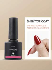 透明底膜和面膜套裝2瓶8毫升持久光亮耐用指甲油套裝,適用於浸泡式uv/led凝膠指甲油,沙龍修甲禮物