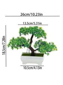 1 cây nhân tạo có râu rồng nhỏ trồng trong chậu cảnh quan - màu xanh lá - Xem 2