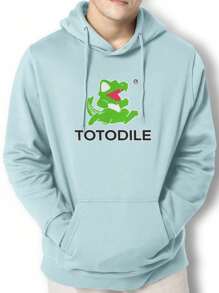 Men Hoodies - Màu xanh nhạt - Xem 1