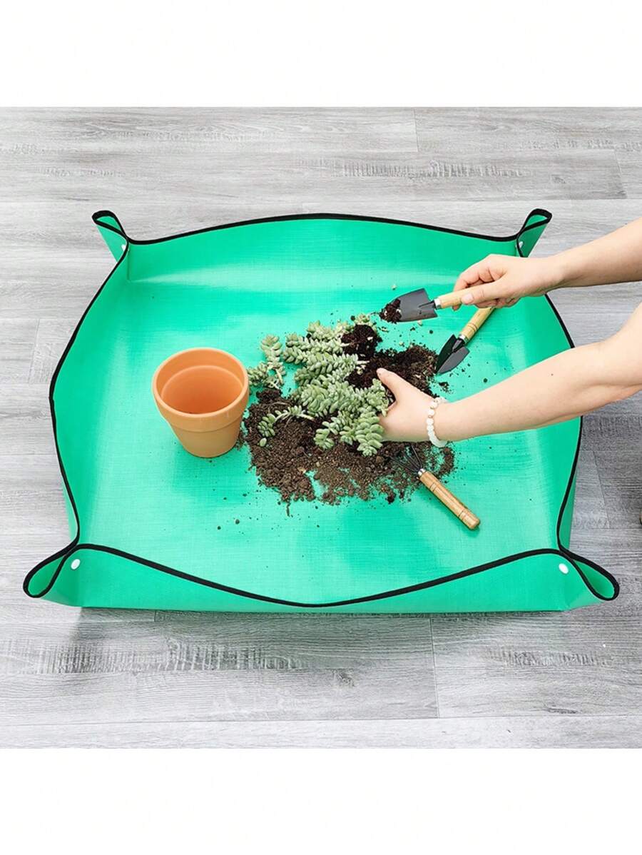 1 Cái/2 Chiếc Thảm Trồng Cây Làm Chậu Lót Chậu Có Thể Gập Lại Chậu Hoa Trồng Cây Cấy Thảm Chống Thấm Nước Chậu Trong Vườn, Chậu Trồng & Phụ Kiện Hộp Đựng, 19.69 Inch-39.37 Inch, Dụng Cụ Làm Vườn, Dụng Cụ Làm Vườn Cho Sân Vườn - Một cỡ - Xem 1