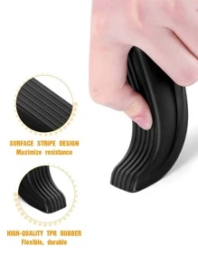 1PC Rubber Wedge Door Stoppers For Floor, Door Gaps And Prevent The Lock-Outs, Floor Sturdy Stackable Door Stop For Carpet Heavy Duty Door - Multicolor - View 7