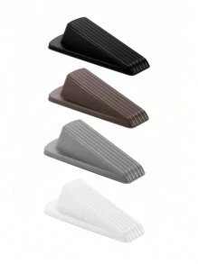1PC Rubber Wedge Door Stoppers For Floor, Door Gaps And Prevent The Lock-Outs, Floor Sturdy Stackable Door Stop For Carpet Heavy Duty Door - Multicolor - View 2