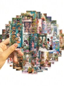 50 cái Hoa Theo chủ đề Hình dán Với Cô gái Và Mèo Hình ảnh Thích hợp Đối với Năm mới , Ngày lễ tình nhân , lễ Phục sinh , Hoạt hình , Retro , Phong cách châu Âu , Thực vật Bối cảnh Mô hình ; Lý tưởng Đối với Làm sổ lưu niệm , Đồ thủ công DIY , Văn phòng Quân nhu , Văn phòng phẩm Bần cùng , Buổi tiệc , Thủ công , Gấp giấy Thủ công mỹ nghệ , Qủa tặng Dây Quấn Và Sự bùng nổ Hộp - Nhiều màu - Xem 4