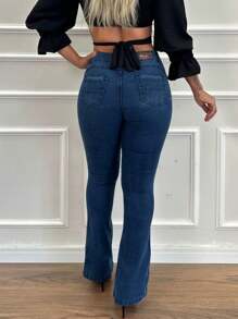 Women Jeans - Rửa tối - Xem 7
