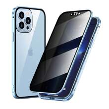 Privacy Anti Spy Magnetic 360 Protective Case Cover Protection For IPhone 15 Pro Max 14 13 12 11 10 R X - 紅色 - 查看 9