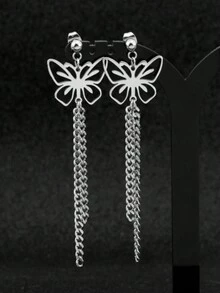 2 Miếng Nam Châu Âu & Châu Mỹ Đúng mốt Hoa tai hình học , Thích hợp Đối với Ngoài trời Đi du lịch , Các bữa tiệc , Lễ hội Như Món quà - Bạc - Xem 4