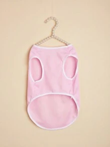 1件夏季透气网眼宠物背心，轻便防晒衣，适合猫咪和小型犬，春夏宠物服装 - 粉色 - 查看 5