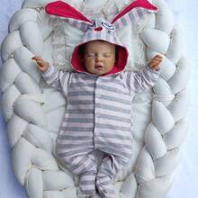 Baby Girls Rompers - 淺粉色 - 查看 1