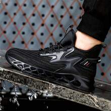 Steel Toe Sneakers For Men Safety Shoes Comfortable Puncture Proof Work Shoes - Black - View 5