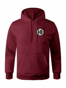 Men Hoodies - 紫紅色 - 查看 1