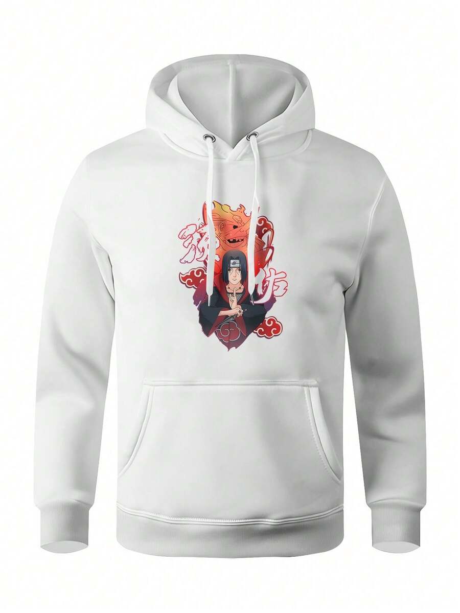 Men Hoodies - 白色 - 查看 1