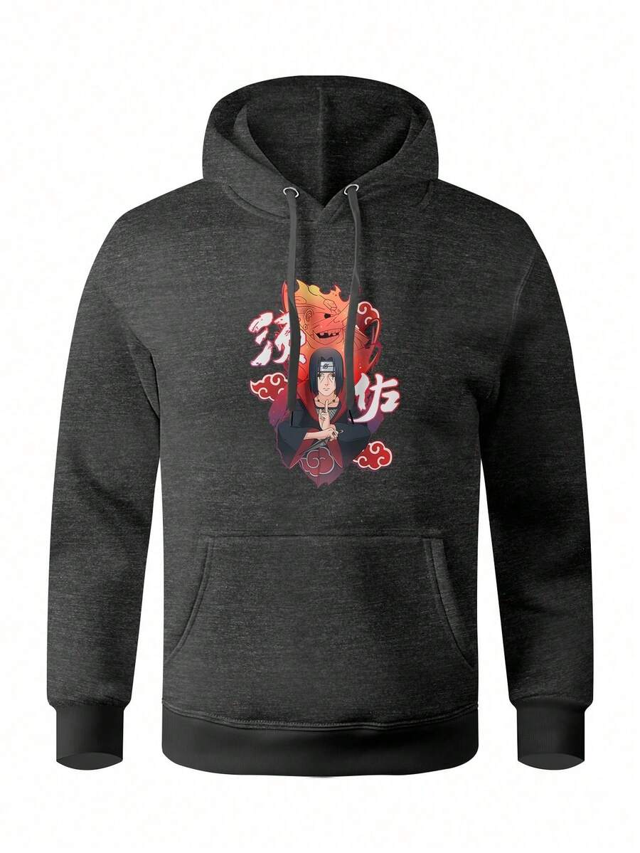 Men Hoodies - Màu xám đen - Xem 1