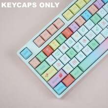 126 Keys XDA Profile Heights PBT Keycaps Candy Themes Dye-Sub Legends Colorful Cute Cartoon Animals Design Custom Keycap Set For Gaming Mechanical Keyboard Kit Desktop Computer Laptop Mechanical Keyboard Accessories Keyboards Caps (Only Keycaps) - Color - View 6