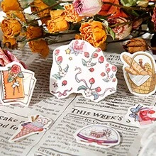 1 gói/2 cái Hoạt hình Thẩm mỹ Hình dán Đối với Viết nhật ký , Làm sổ lưu niệm , Quà tặng lễ hội Đồ thủ công DIY Chất liệu - màu xanh lá - Xem 5