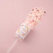 婚禮彩帶裝置,手動扭轉拉動式派對爆竹,適用於婚禮、慶祝和生日慶典 - 粉色 - 查看 3