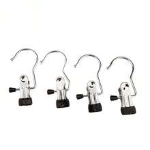 2pcs Multifunctional Stainless Steel Hook Clip With Hanging Hook For Clothes, Caps, Skirts, Etc. - Multicolor - View 7