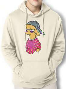 Men Hoodies - Màu be - Xem 1