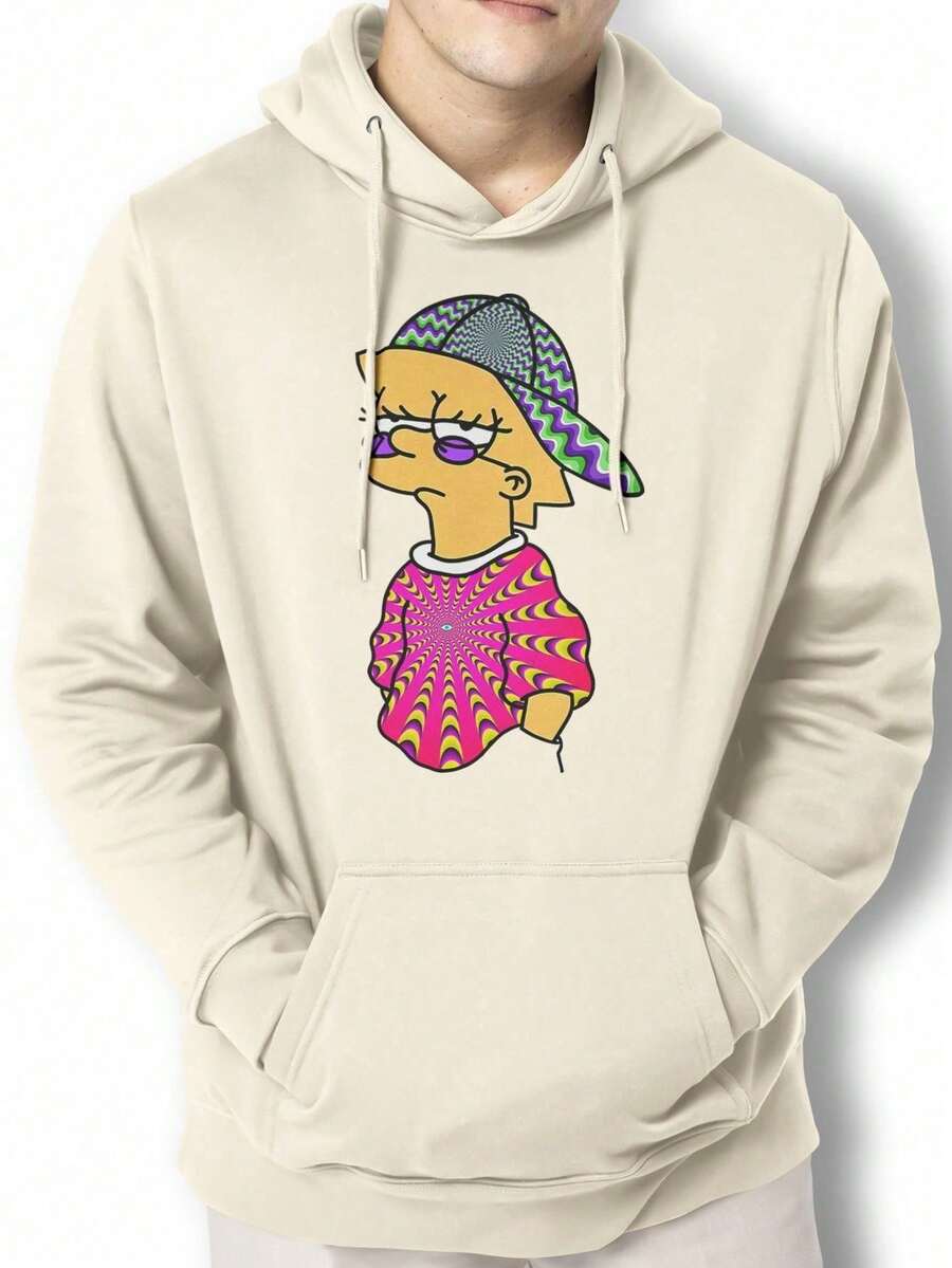 Men Hoodies - Màu be - Xem 1