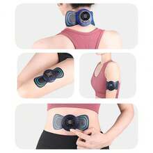 Masajeador Dispositivo Terapia Alivio De Dolor Tens Parche Muscular Portatil Relajacion Antiestres Viaje Recargable Relajante Corporal Velocidades Multifuncional Multiusos Espalda Y Tendinitis Máquina Estimuladora - Azul - Ver 4