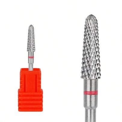 1 pieza Broca de taladro de tungsteno, accesorios de herramienta eléctrica de manicura para máquina, cortador, fresado, fresa, herramientas de pedicura