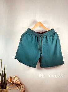 Men Shorts - Dark Green - View 1