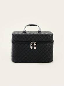 Medium-Size Black Home Storage Makeup Box - Black - View 1