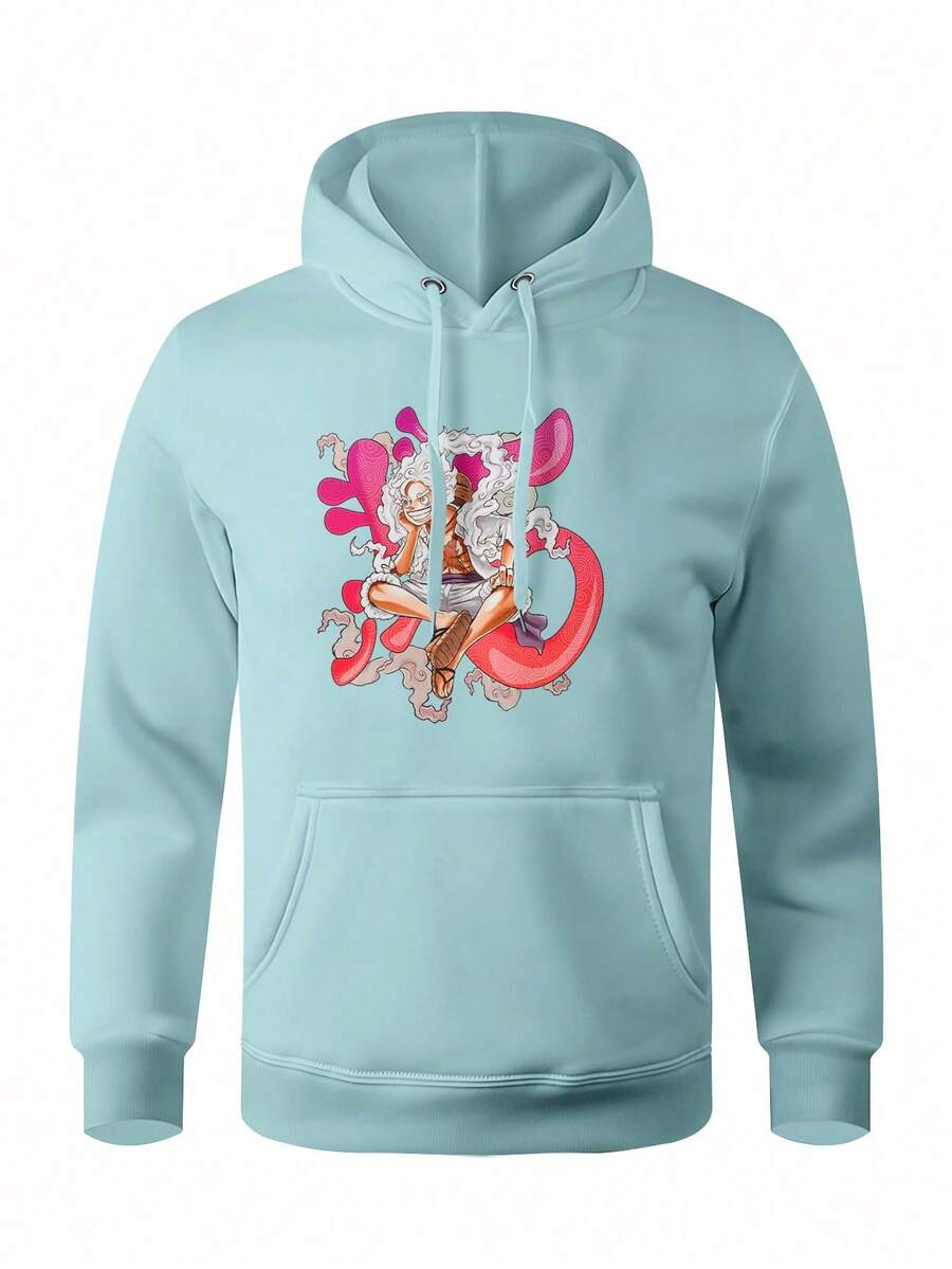 Men Sweatshirts - 淺藍色 - 查看 1