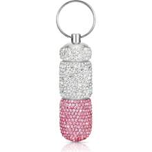 Recipient pentru pastile Bling Cutie portabilă goală pentru sticle pentru pastile Cutie impermeabilă pentru medicamente de călătorie Mini suport pentru pastile de cristal Depozitare cu breloc pentru exterior. Breloc portabil Bling Cutie pentru pastile cu 2 compartimente Organizator mic de călătorie pentru pastile. Recipient pentru pastile, rezistent la apă, din cristal, pentru medicamente. 1Pc Bling Recipient pentru pilule Husă portabilă pentru sticle pentru pastile Cutie impermeabilă pentru medicamente de călătorie Mini suport pentru pastile de cristal Depozitare cu breloc Husă portabilă pentru pastile pentru camping în aer liber Călătorii (roz) Organizator de parfumuri Cadouri de lux cu pictură cu diamante, petrecere de nuntă, vacanță, femei pentru fete, sclipici, elegantă, elegantă, cutie de pastile