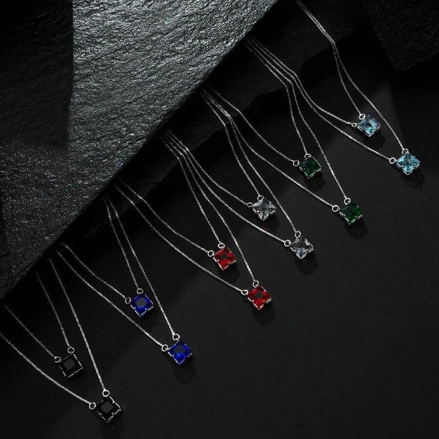 Men's Pendant Necklaces - Black - View 1