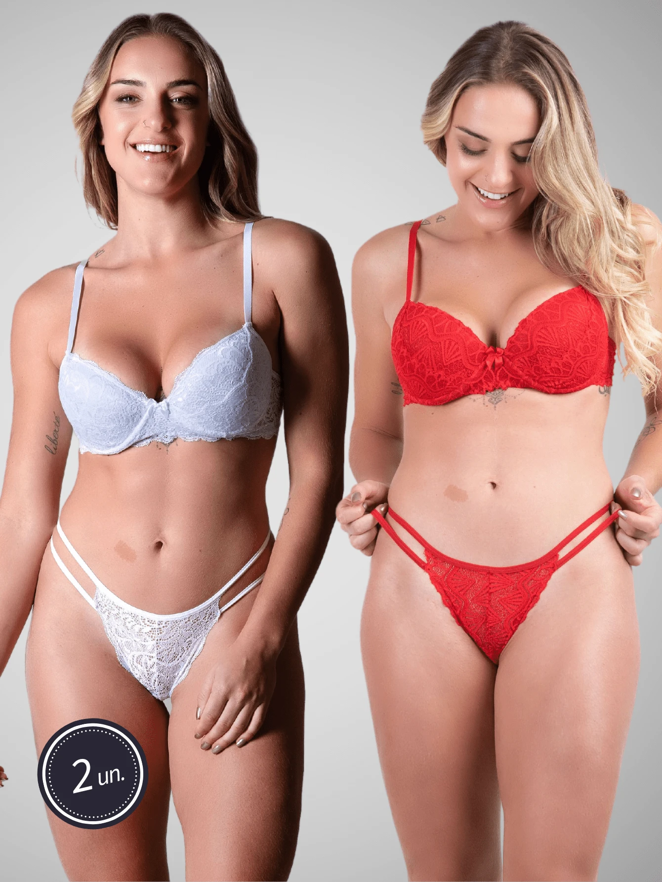 Women Sexy Lingerie Sets - trắng - Xem 1