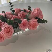 1pc Wedding Decoration Flower Vase For Hydroponic & Fresh Flowers, Home Table Centerpiece Gifts Birthday Graduation Home Decor Room Decor Glass Vase - Clear - View 4