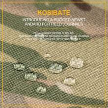 Outdoor Padfolio Ring Binder With 80 Sheets Of Loose-Leaf Paper Memorandum A5 Weatherproof Tactical Notebook - Army Green - View 4