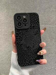 1pc Camera Protection Shockproof Leopard Pattern Printed Phone Case Compatible With Apple And Samsung Series - Multicolor - View 1