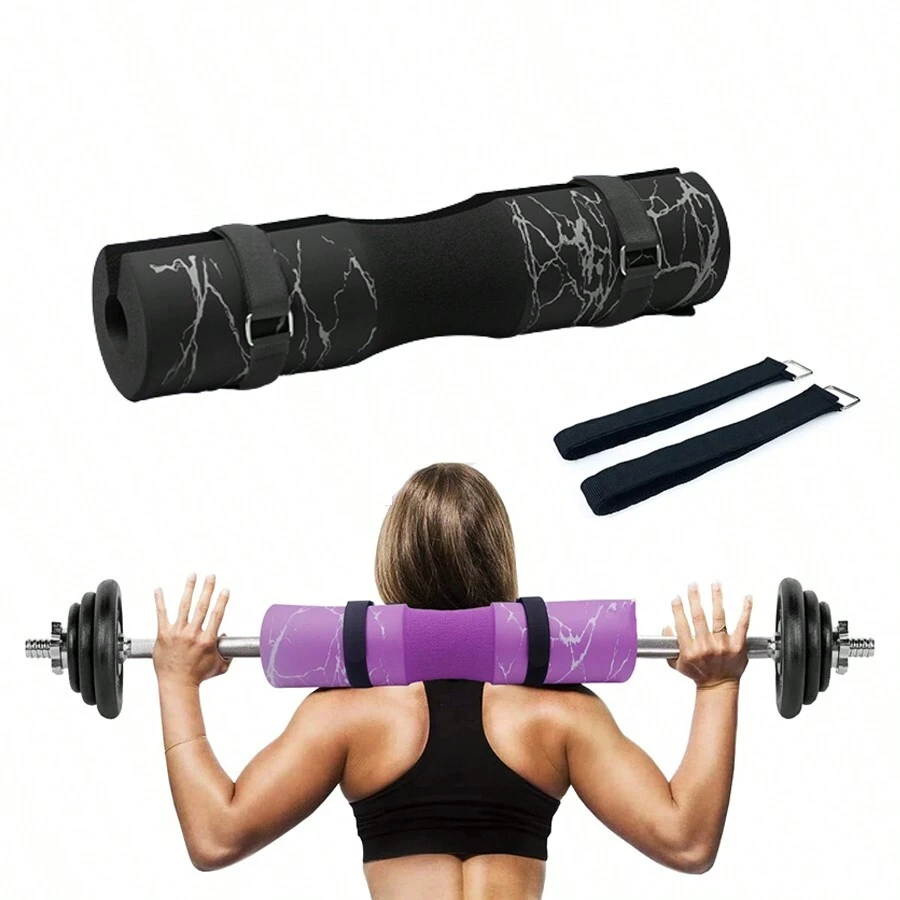 1pc Black Fitness Weightlifting Barbell Pad Squat Protective Neck