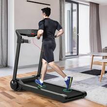 3HP Electric Folding Treadmill With Bluetooth Speaker - Grey - View 3
