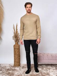 Men Sweaters - Albaricoque - Ver 4