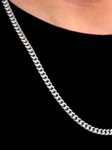 Men's Necklace Sets - 銀色 - 查看 2